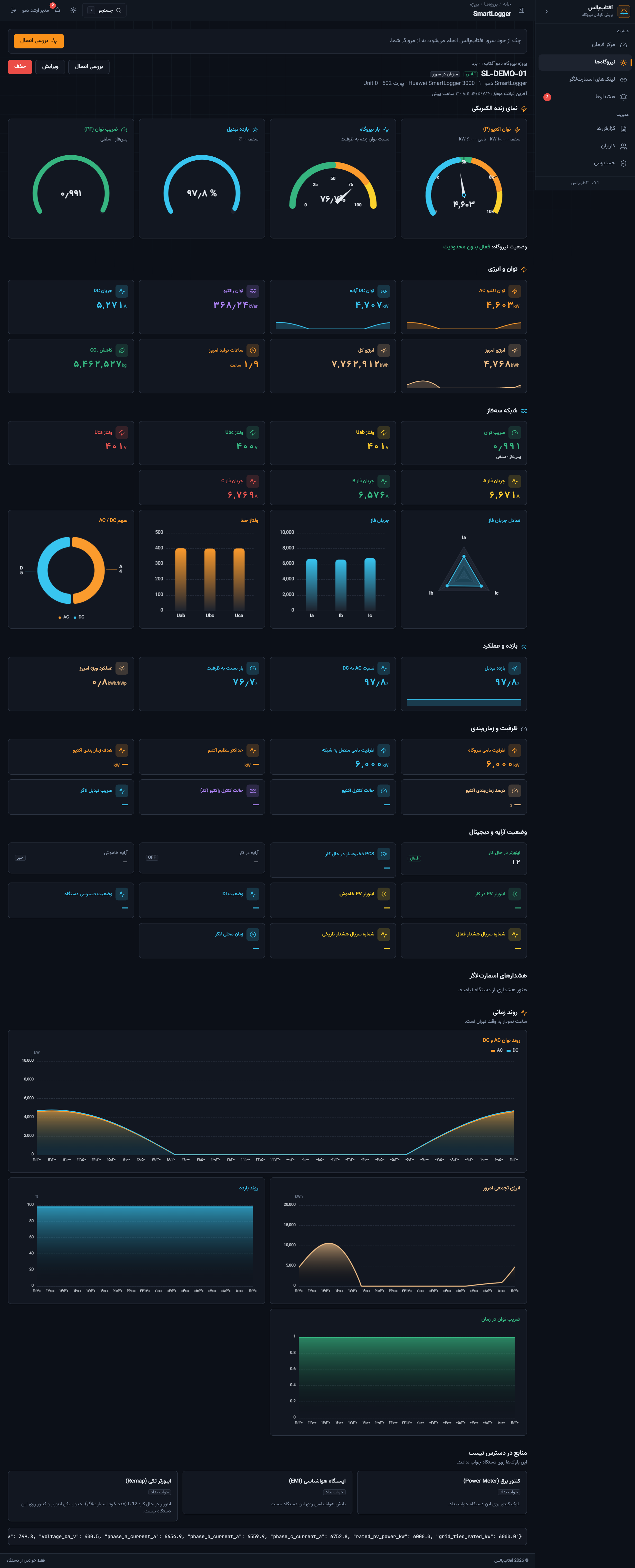 06 — Full SmartLogger live HMI